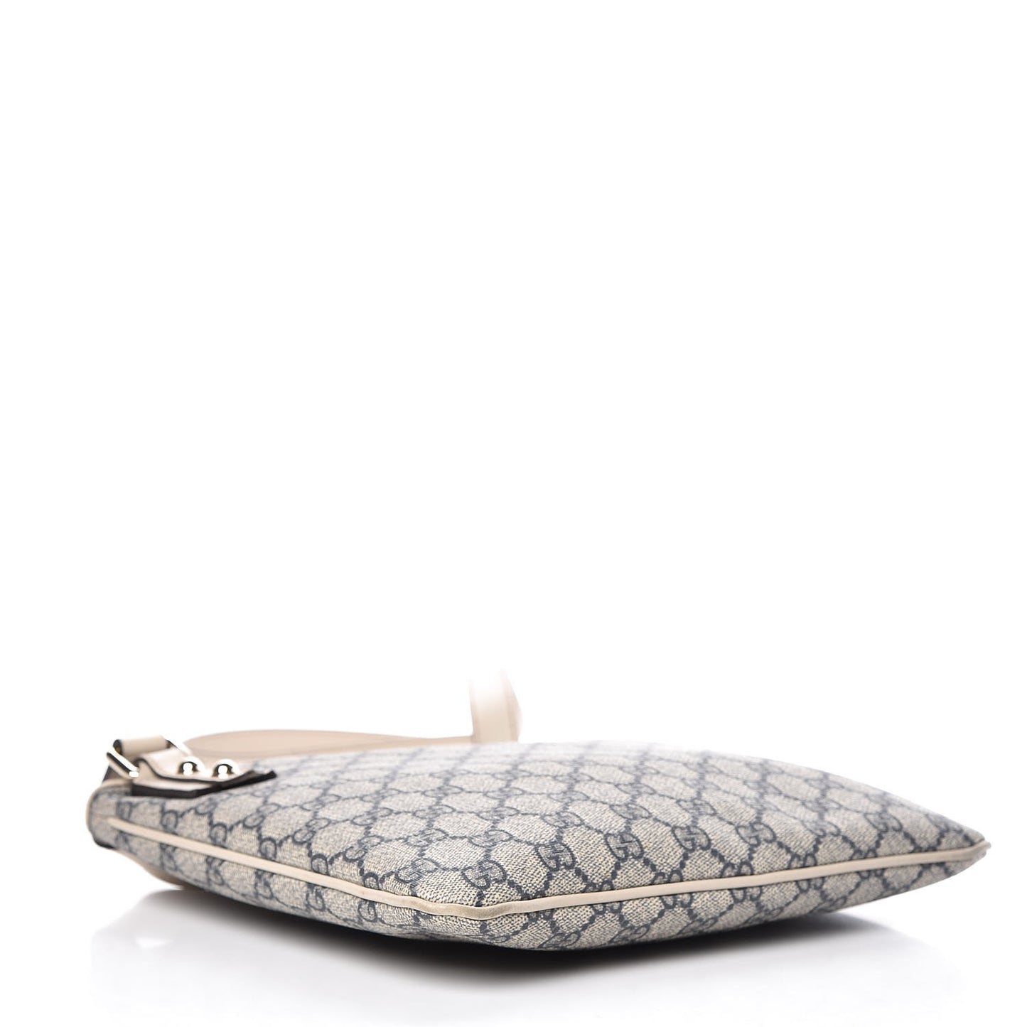 GG Plus Monogram Flat Messenger Bag Beige Off White