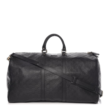 Gucci Guccissima Large Carry On Duffle Black 1 of 7
