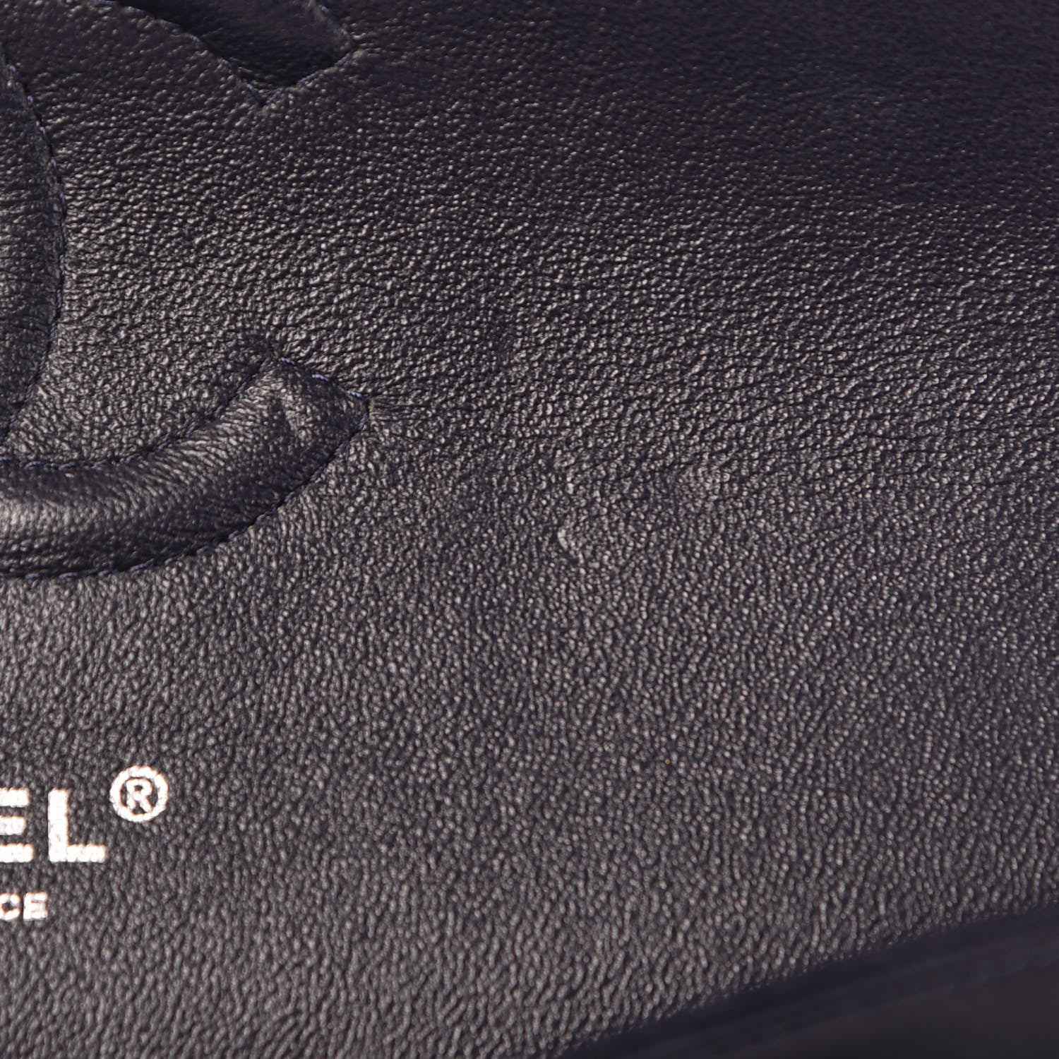 Chanel Lambskin Quilted Medium Double Flap Navy 7 of 11
