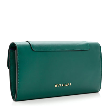 Bulgari Calfskin Serpenti Forever Wallet Emerald Violet Amethyst 2 of 9