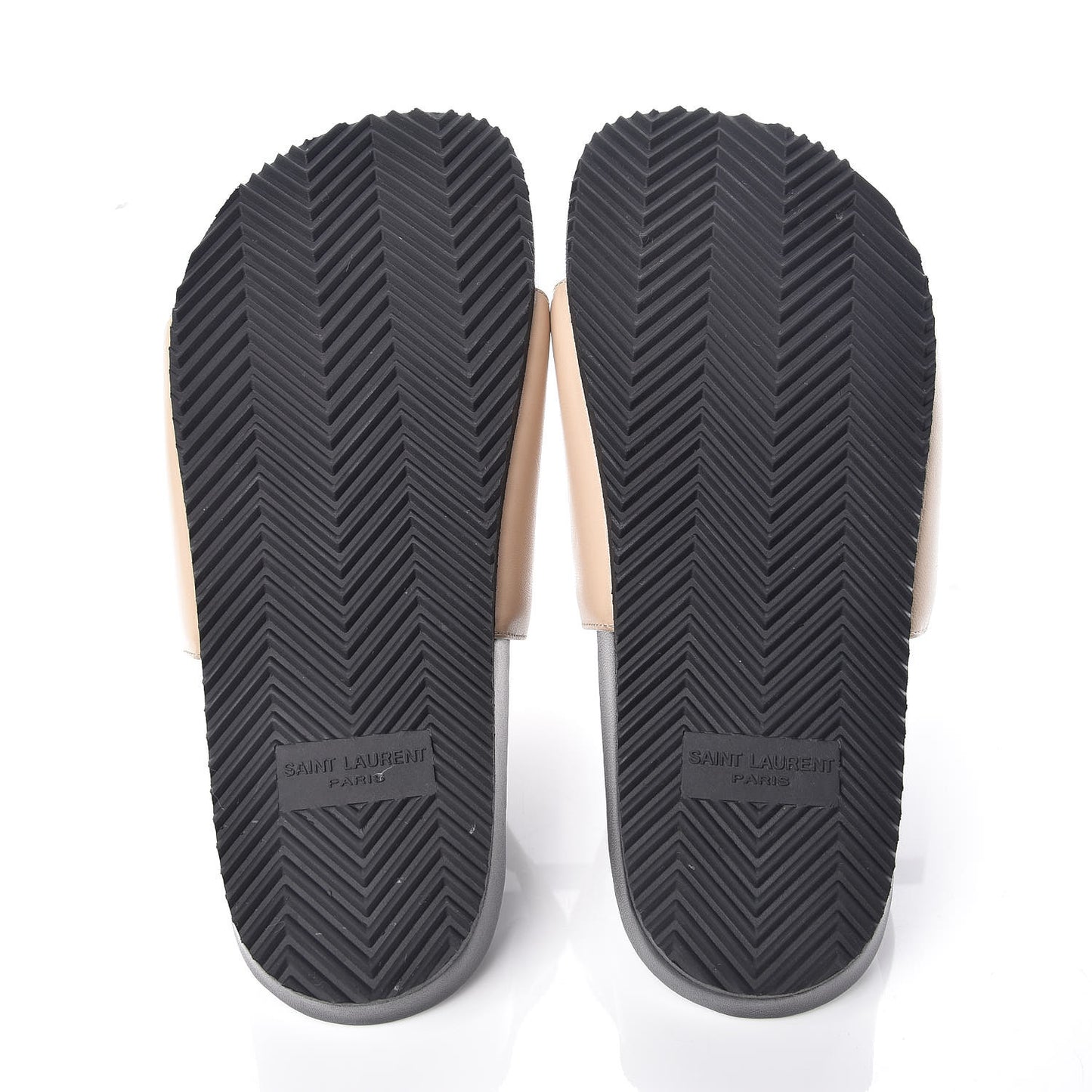 Lambskin Joan Slide Sandals 34 Powder Black