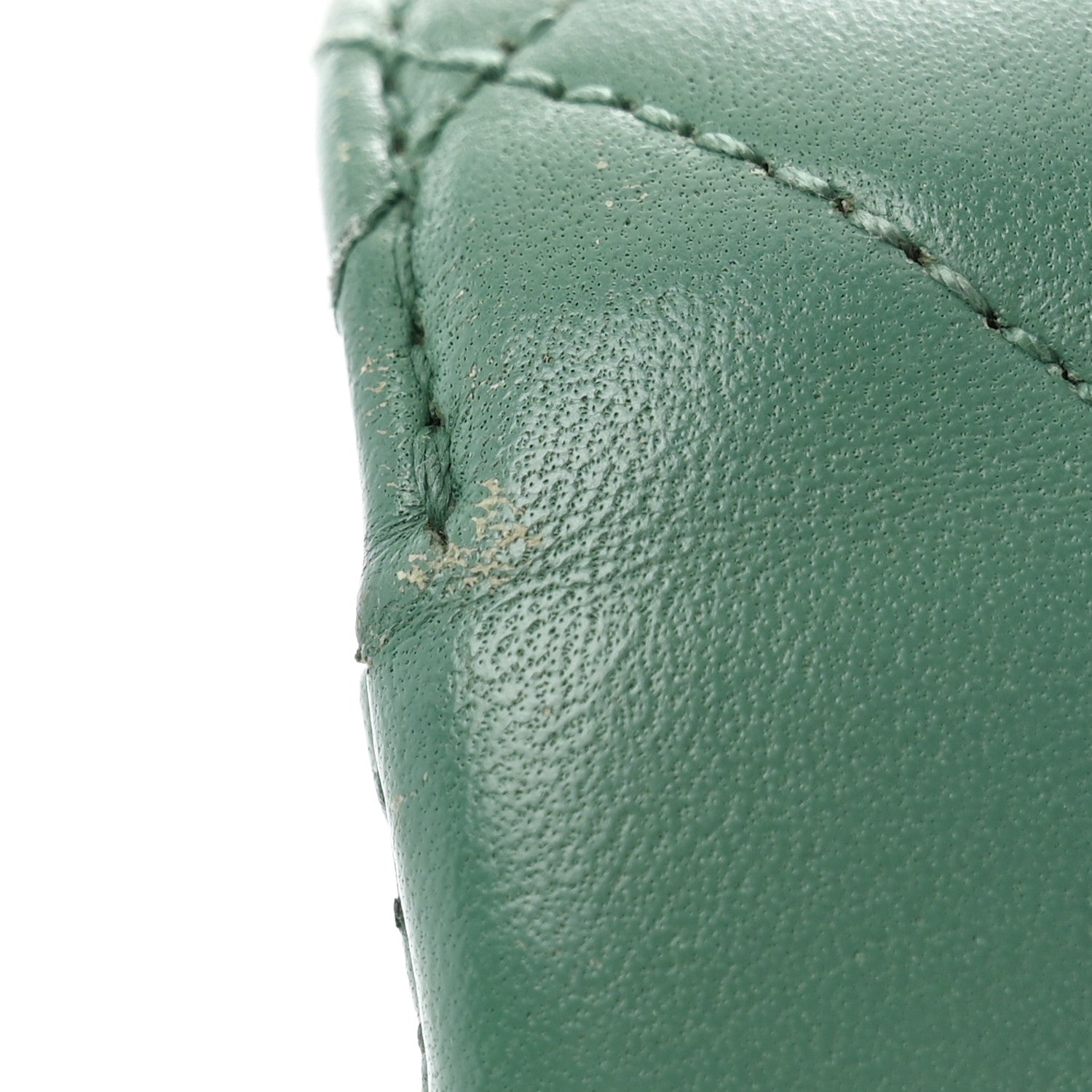 Chanel Lambskin Quilted Small Trendy CC Flap Dual Handle Bag Green 14 of 16