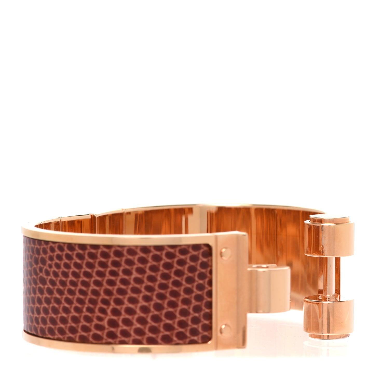 Lizard Charniere Uni Wide Hinged Bracelet S Etrusque