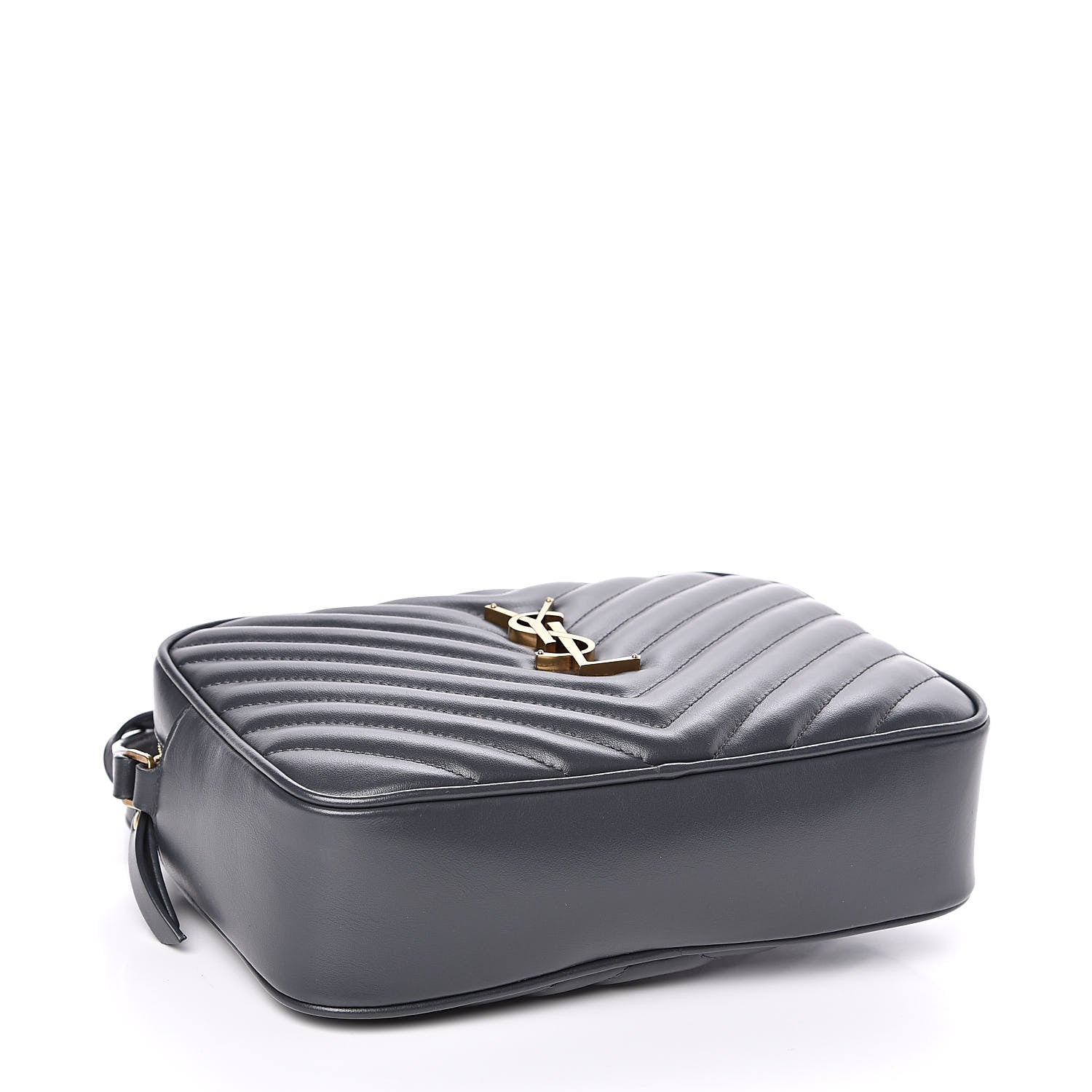 Saint Laurent Calfskin Matelasse Monogram Lou Camera Bag Dark Smog 4 of 12