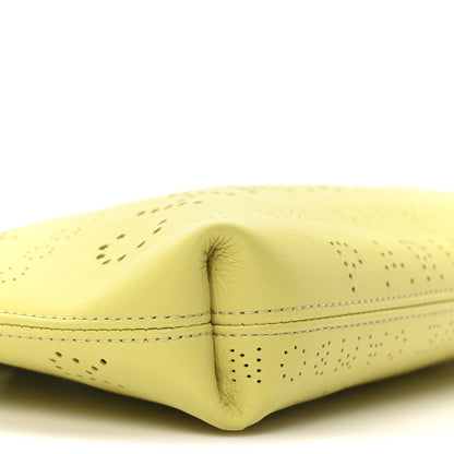 Chanel Calfskin Eyelets Clutch Yellow 18 of 20