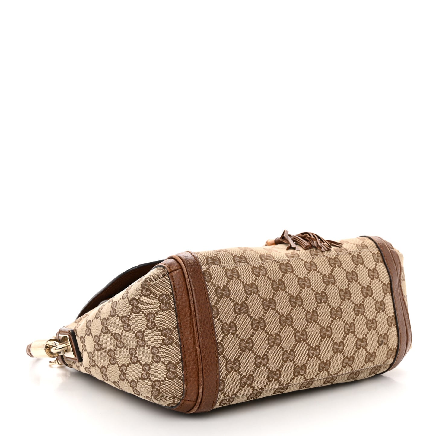 Monogram Calfskin Medium Bella Flap Bag Brown