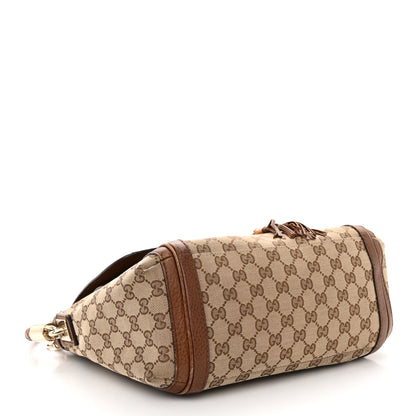 Gucci Monogram Calfskin Medium Bella Flap Bag Brown 4 of 19