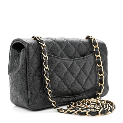 Chanel Caviar Quilted Mini Rectangular Flap Black 3 of 12