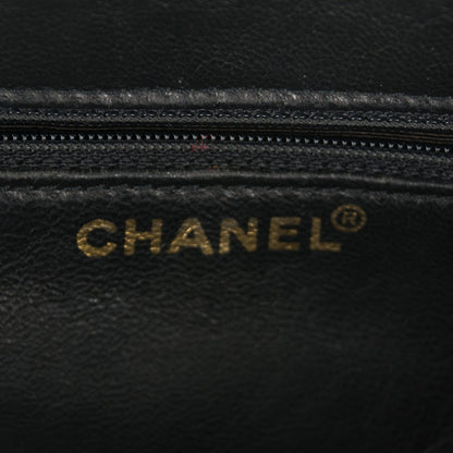 Chanel Suede Square Stitched Shoulder Bag Black 6 of 7