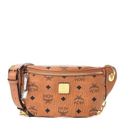 MCM Visetos Stark Belt Bag Cognac 1 of 10