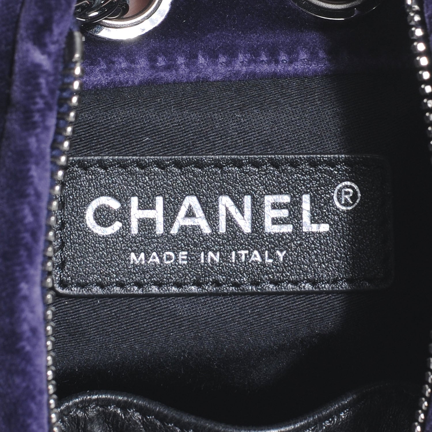 Chanel Velvet Mini Backpack Plum 7 of 8