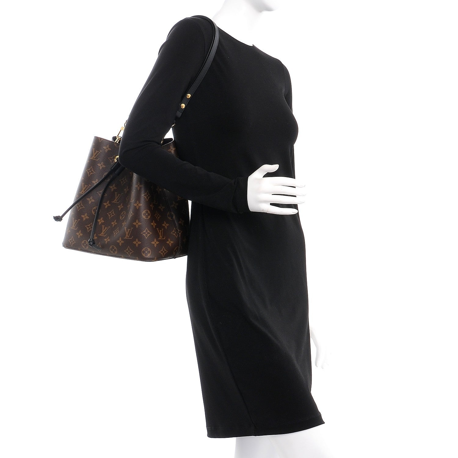 Louis Vuitton Monogram Neonoe MM Black 2 of 8
