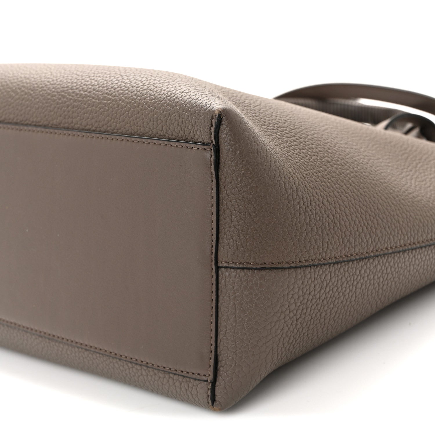 Loewe Grained Calfskin Small Anagram Tote Dark Taupe 9 of 9