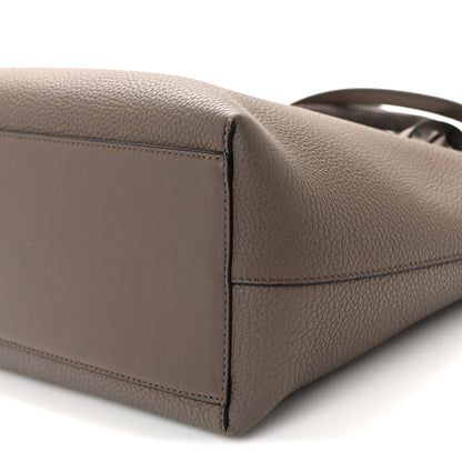 Loewe Grained Calfskin Small Anagram Tote Dark Taupe 9 of 9