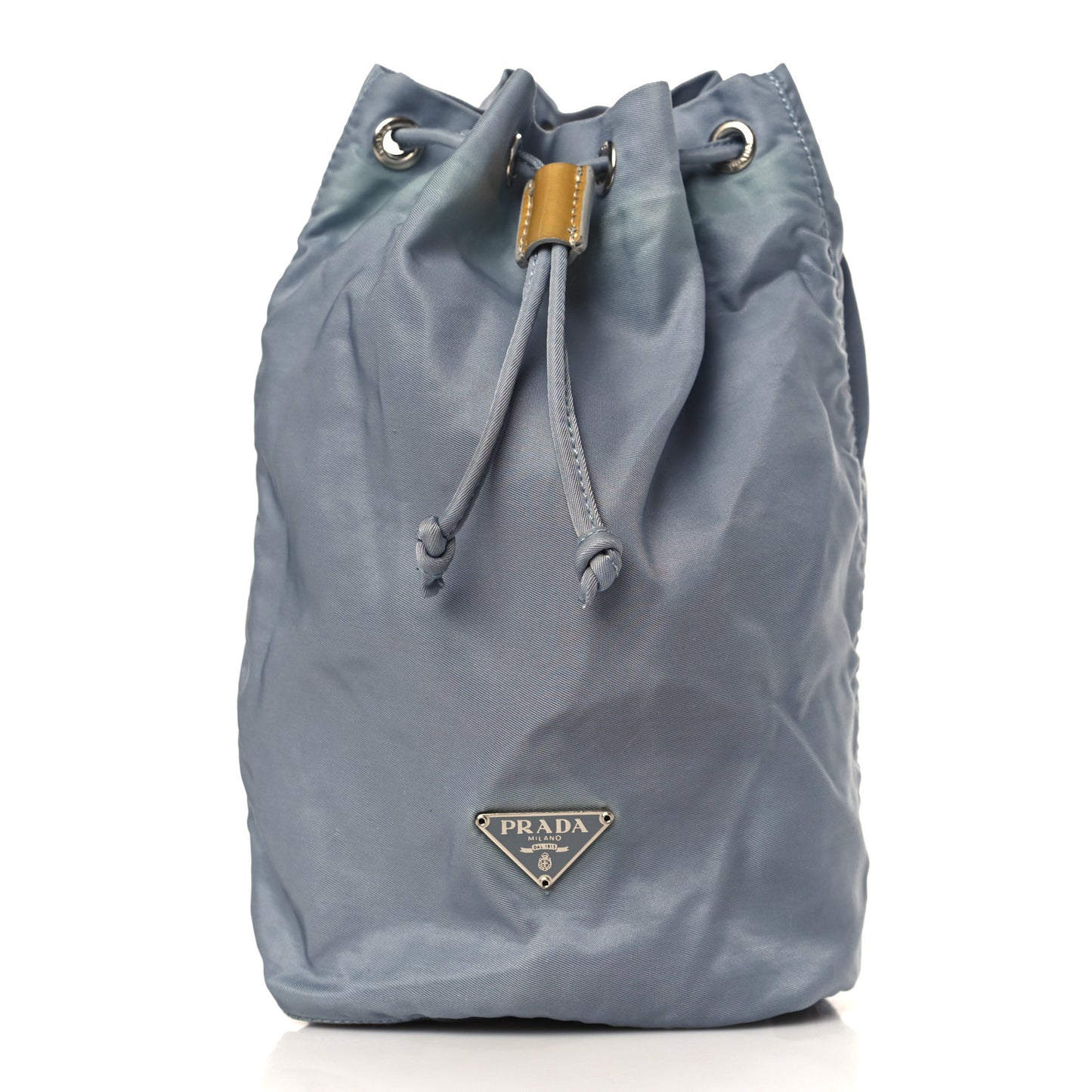 Nylon Vela Drawstring Pouch Blue
