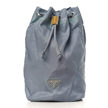 Prada Nylon Vela Drawstring Pouch Blue 1 of 8