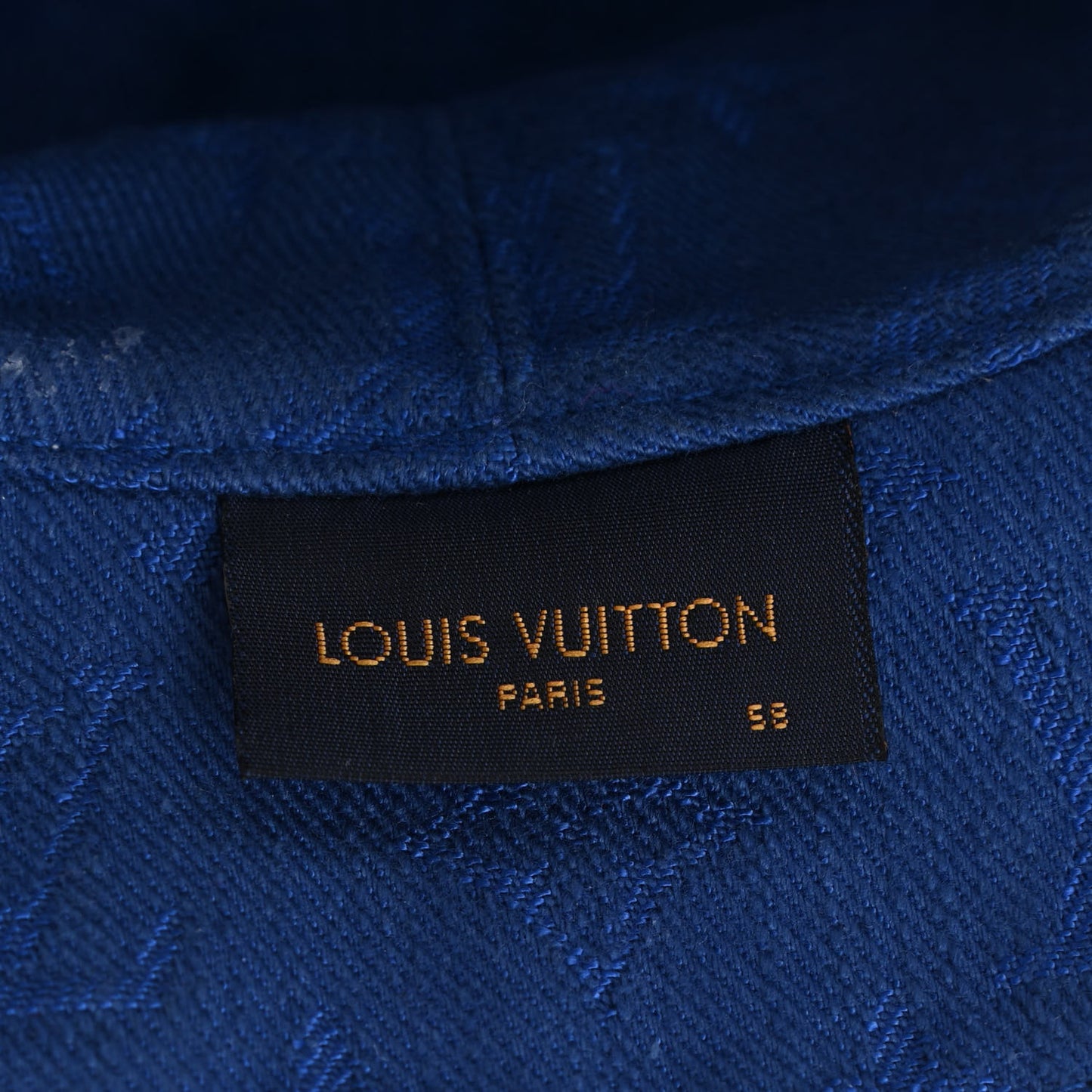 Watercolor Monogram Bucket Hat 58 Blue