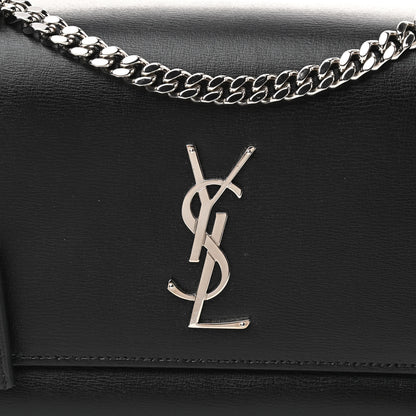 Saint Laurent Calfskin Medium Monogram Sunset Black 8 of 10