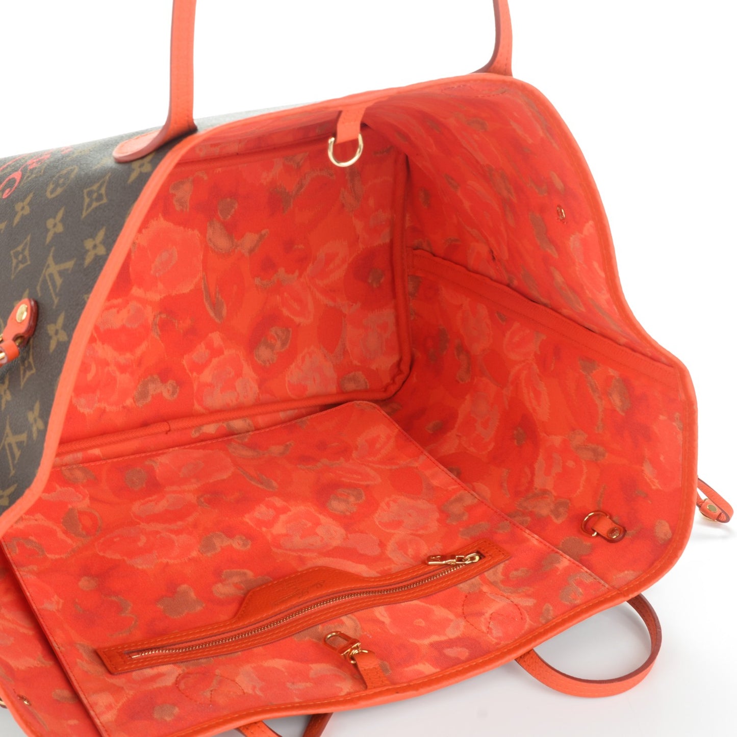 Monogram Articles de Voyage Ikat San Francisco LV Cup Neverfull GM Orange