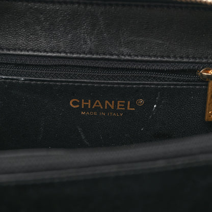 Chanel Caviar Quilted Medium CC Filigree Vanity Case Navy Black 6 of 15