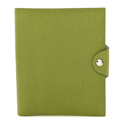 Hermes Togo Ulysse PM Notebook Cover Vert Anis 1 of 8