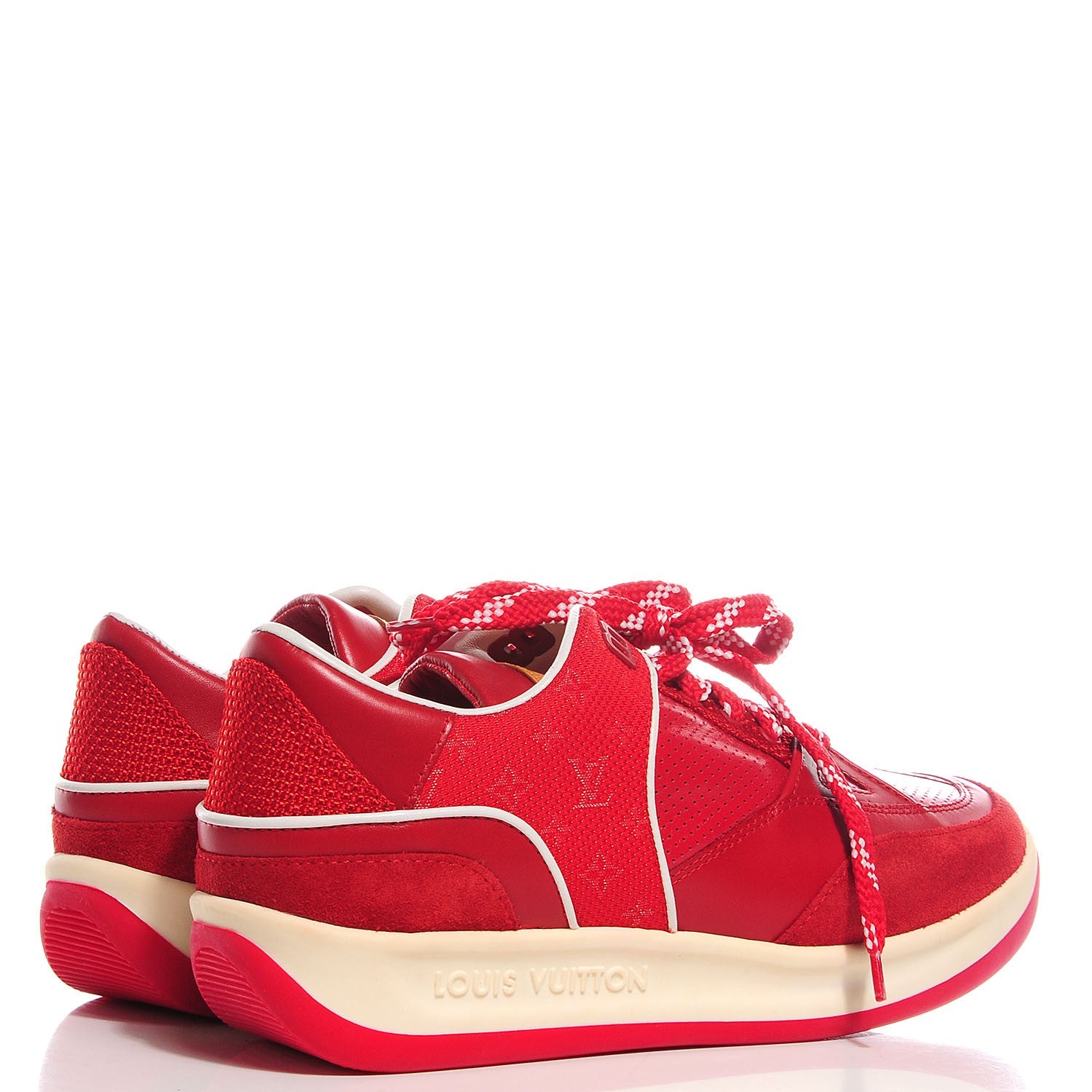 Louis Vuitton Monogram Mix Sneaker 37 Rouge 4 of 8