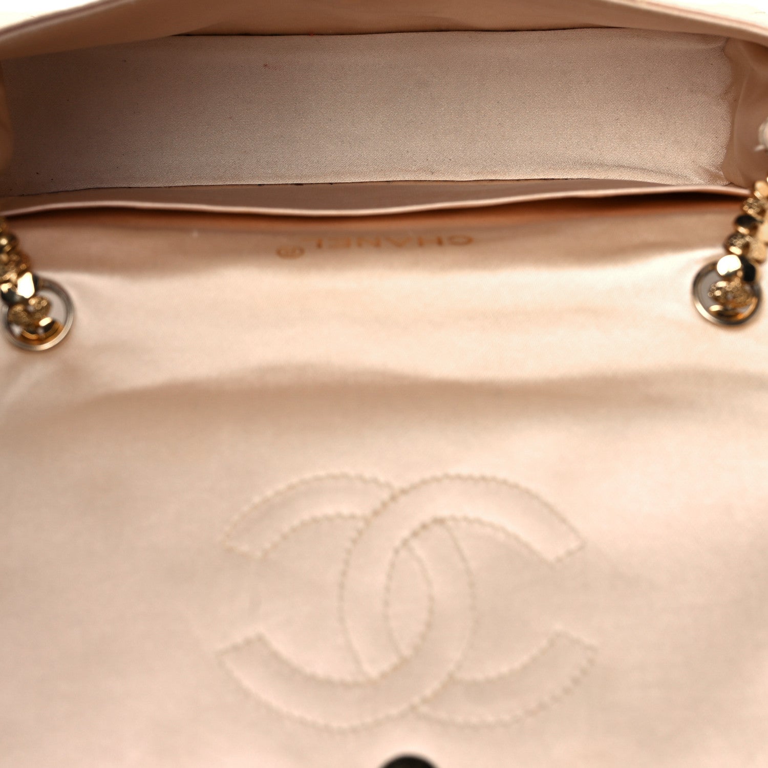 Chanel Satin Gripoix Quilted Small Flap Beige 4 of 10