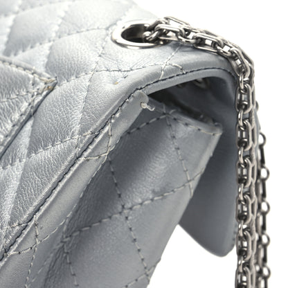 Chanel Metallic Grained Calfskin Quilted 2.55 Reissue Mini Flap Silver 13 of 13