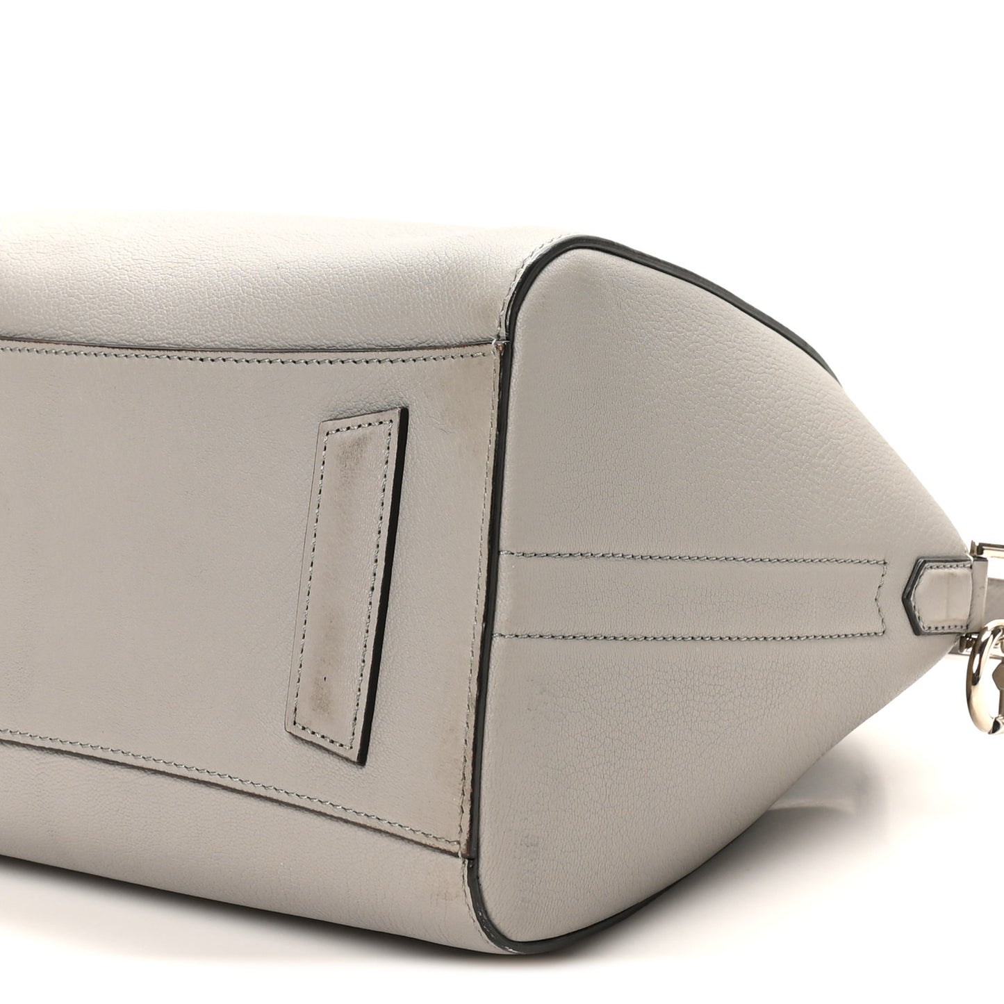 Sugar Goatskin Small Antigona Pearl Grey