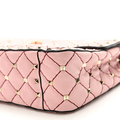 Valentino Garavani Lambskin Medium Rockstud Spike Shoulder Bag Poudre 9 of 10