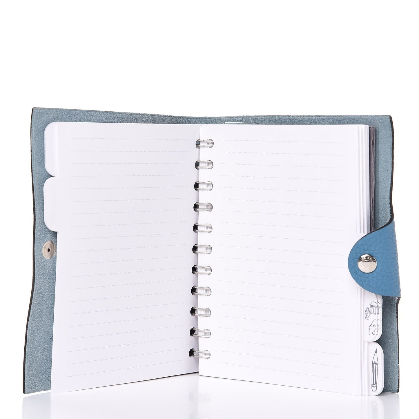 Taurillon Clemence Ulysse Mini Notebook Blue Jean