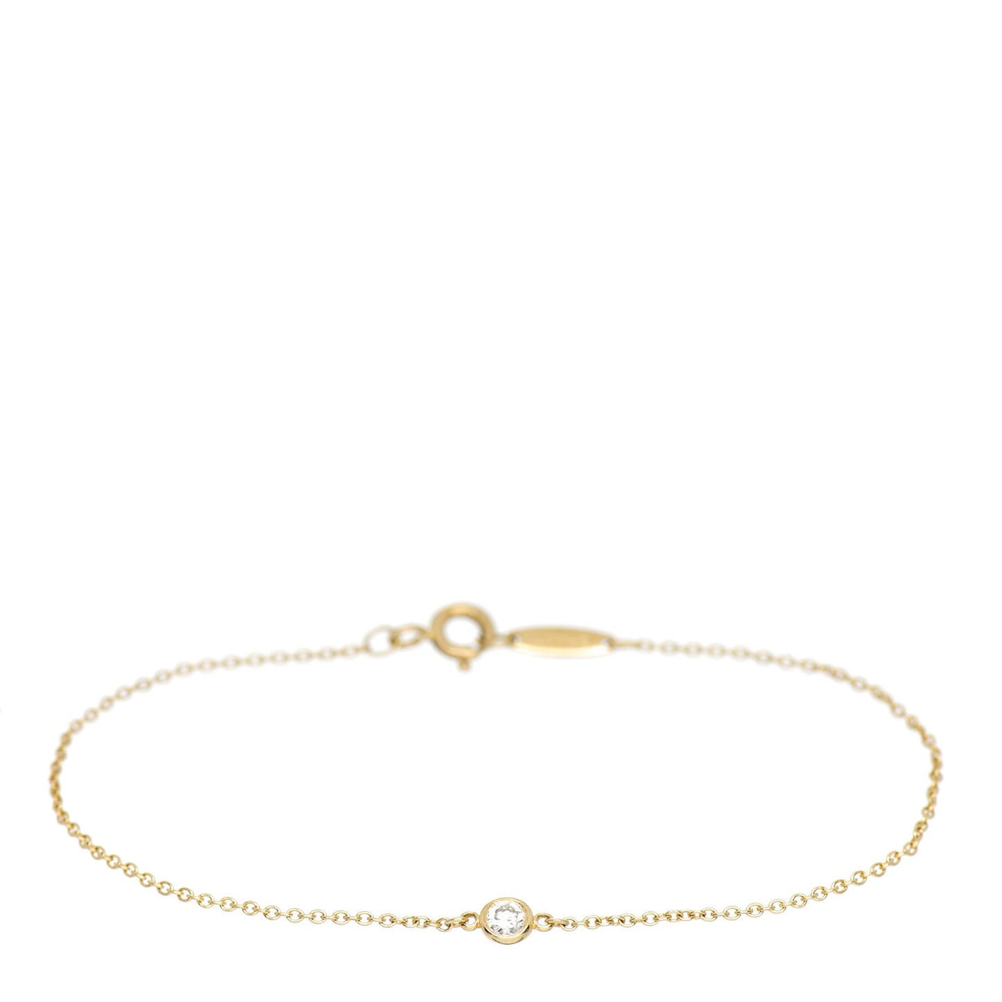 18K Yellow Gold Diamond .08ct Elsa Peretti Diamonds by the Yard Bracelet
