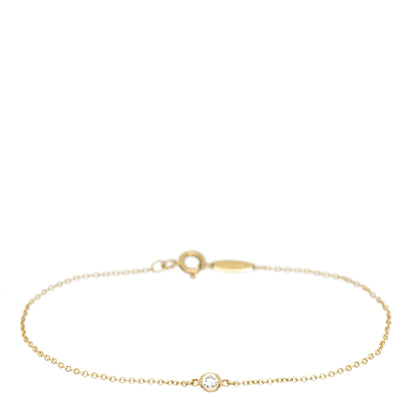 Tiffany 18K Yellow Gold Diamond .08ct Elsa Peretti Diamonds by the Yard Bracelet 1 of 4