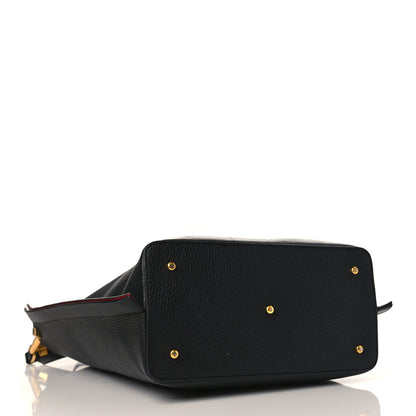 Valentino Garavani Grainy Calfskin Escape Hobo Bag Black 5 of 11