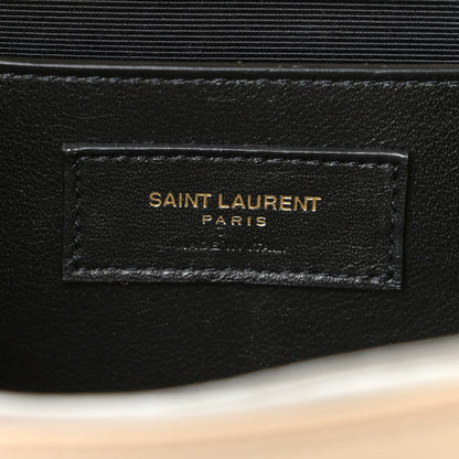 Saint Laurent Grain De Poudre Medium Monogram Kate Satchel Nude Powder 8 of 12