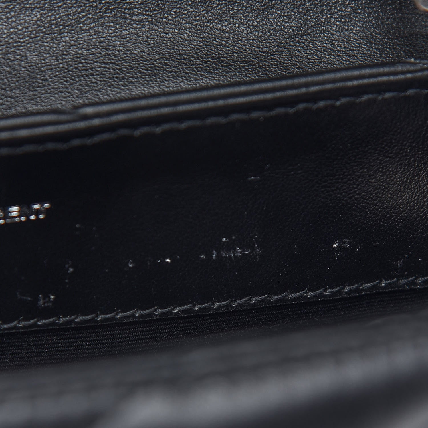 Saint Laurent Calfskin Y Quilted Monogram Small Loulou Chain Satchel Black 10 of 10