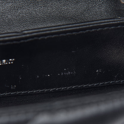 Saint Laurent Calfskin Y Quilted Monogram Small Loulou Chain Satchel Black 10 of 10