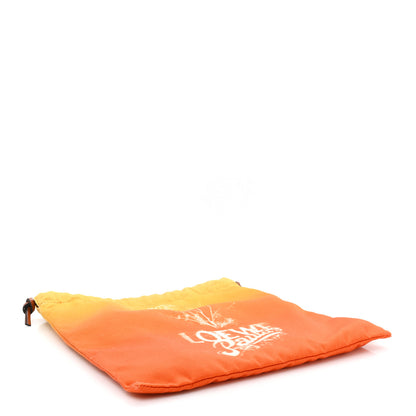 Loewe Canvas Paula's Ibiza Fennel Drawstring Pouch Orange Multicolor 4 of 8