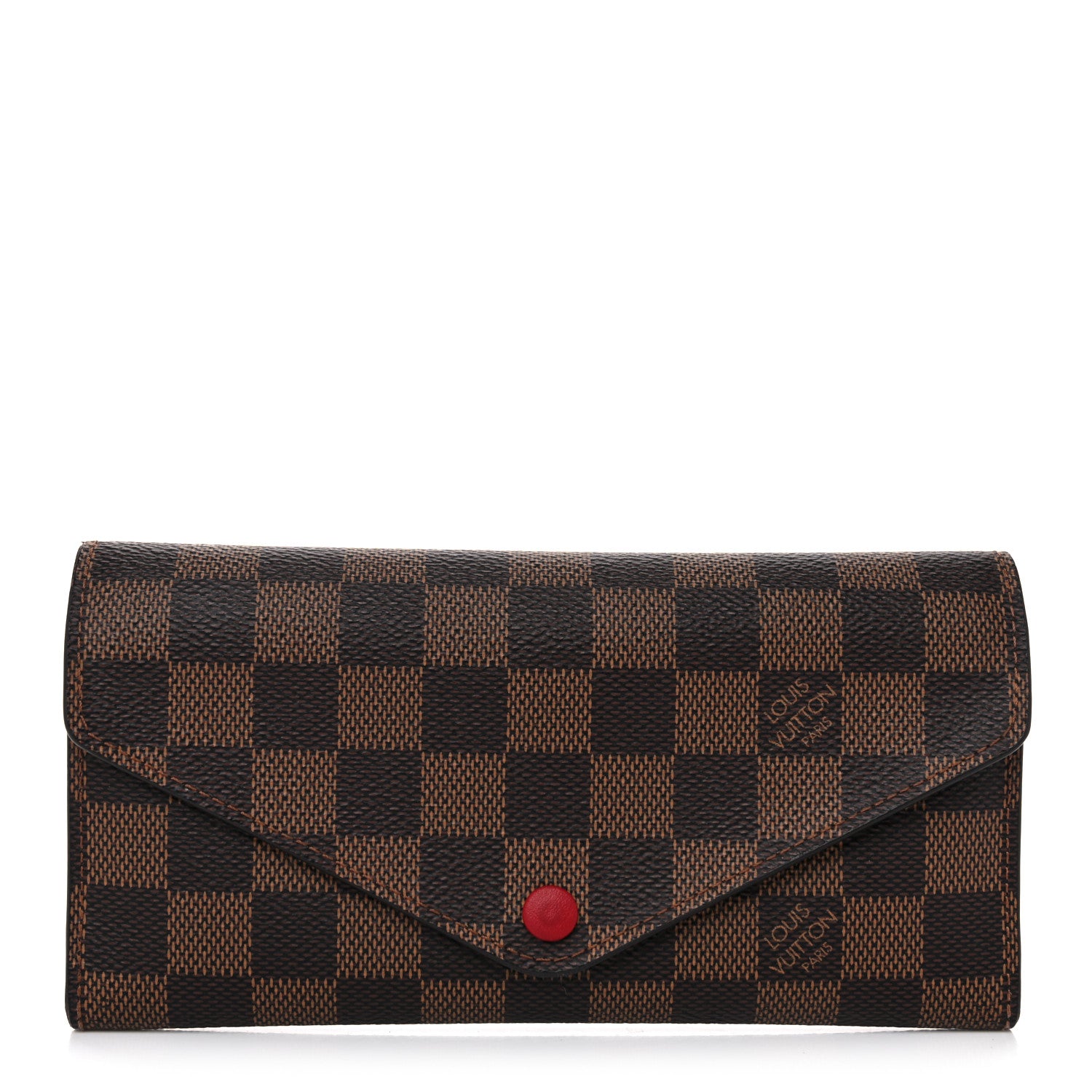 Louis Vuitton Damier Ebene Josephine Wallet Red 1 of 11