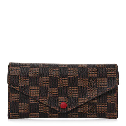 Louis Vuitton Damier Ebene Josephine Wallet Red 1 of 11