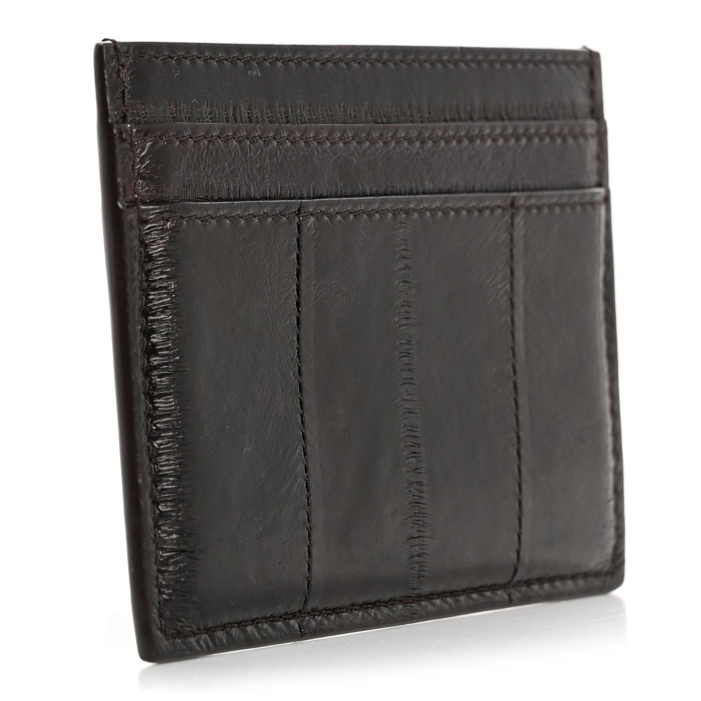 Eel Credit Card Case Chestnut