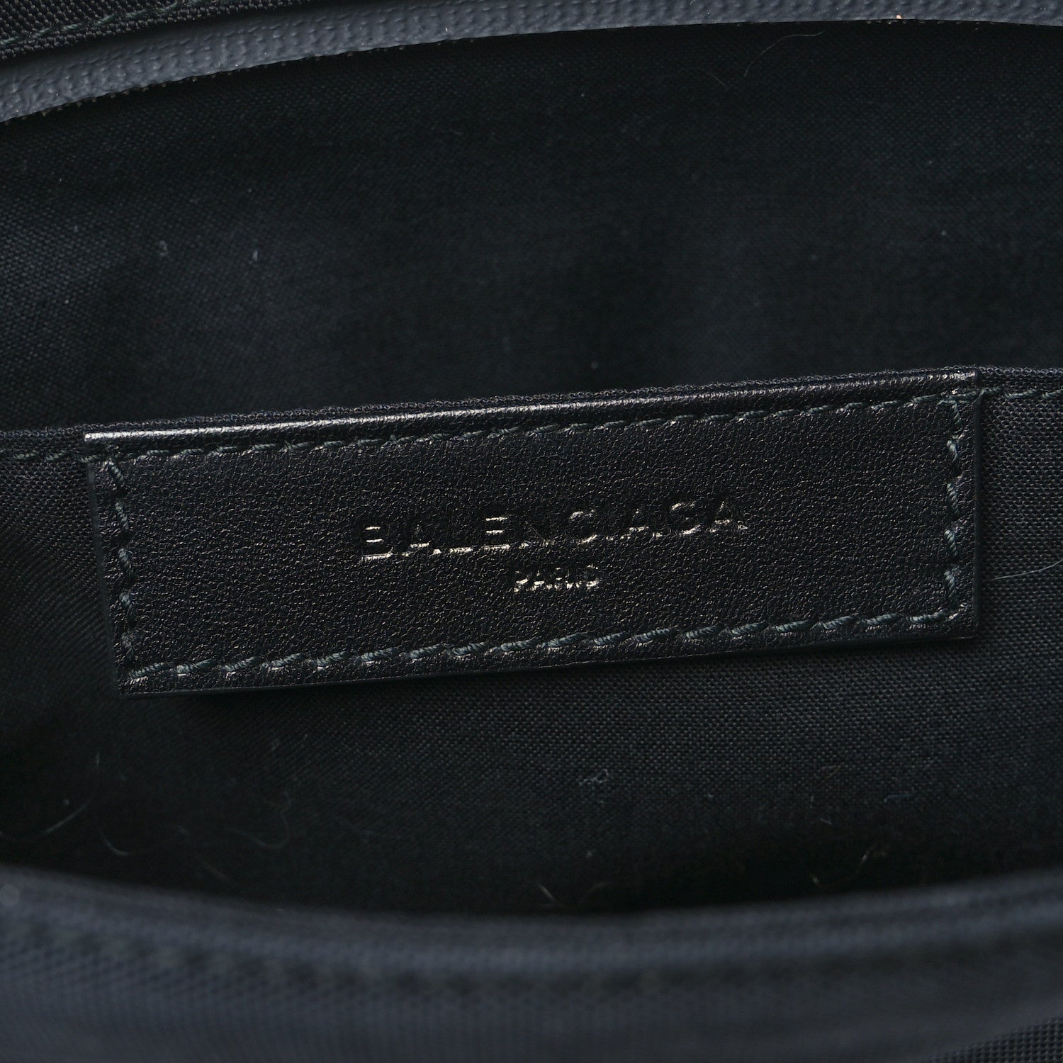 Balenciaga Nylon Political Campaign Logo Embroidered Documents Case Black 6 of 7
