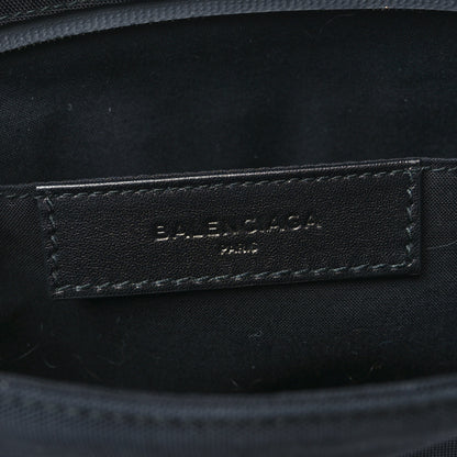 Balenciaga Nylon Political Campaign Logo Embroidered Documents Case Black 6 of 7