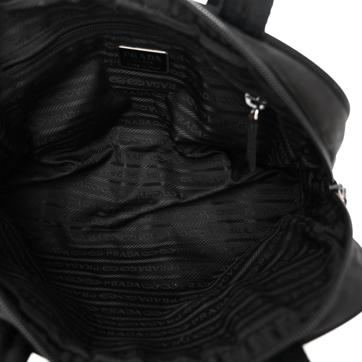 Prada Tessuto Nylon Sport Semitracolla Shoulder Bag Black 5 of 9