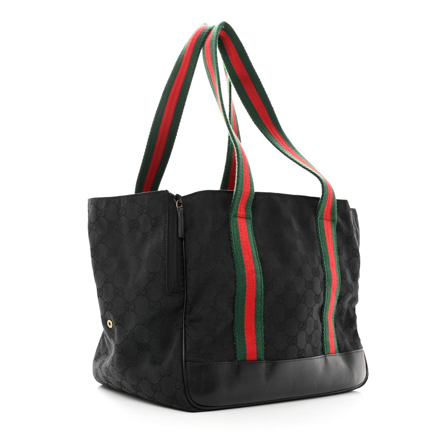 Monogram Web Dog Carrier Black