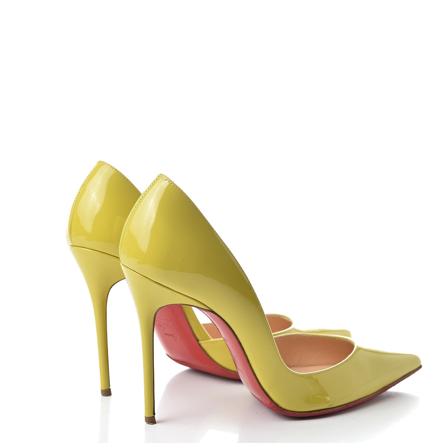 Christian Louboutin Patent Iriza 100 Pumps 37 Mimosa 4 of 11