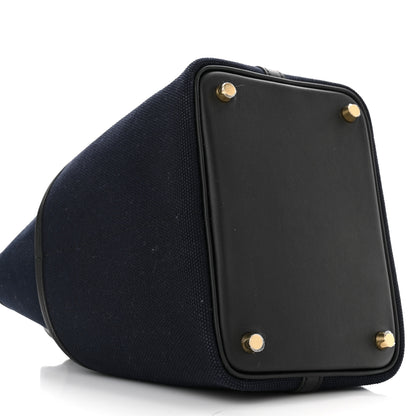 Hermes Toile Goeland Swift Cargo Picotin Lock 18 Bleu Marine 9 of 10
