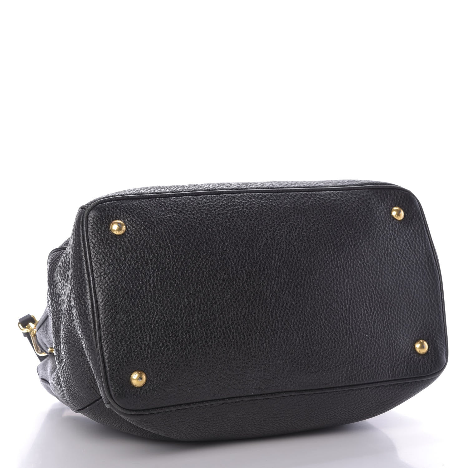 Prada Vitello Daino Tote Black 4 of 9