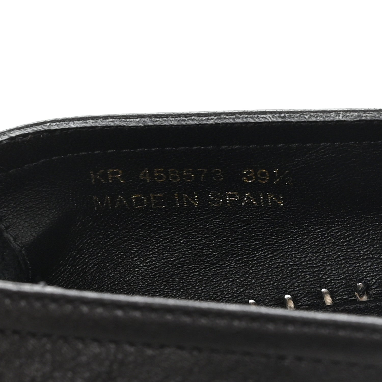 Saint Laurent Lambskin Monogram Espadrilles 39.5 Black 9 of 9