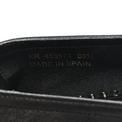 Saint Laurent Lambskin Monogram Espadrilles 39.5 Black 9 of 9
